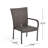 4 - Person Acacia Wicker Patio Dining Set with Square Table