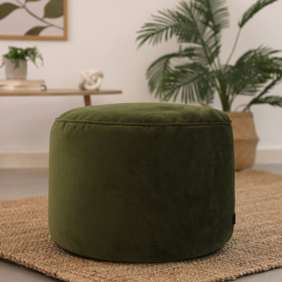 icon Gavrilovic Large Velvet Pouffe Ottoman