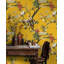 Rouleau de papier peint floral jaune