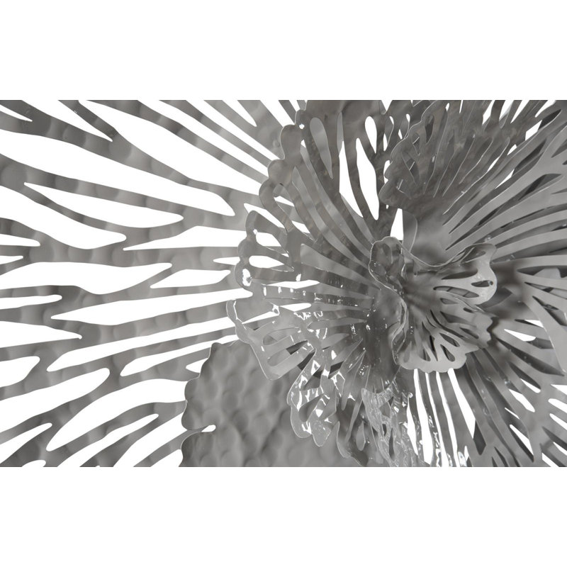 Flower Wall Décor, Gray