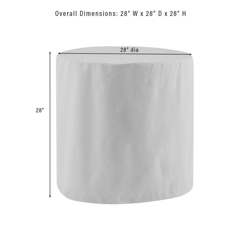 Gray Vinyl 3-Piece Outdoor Bistro Furniture Cover Set