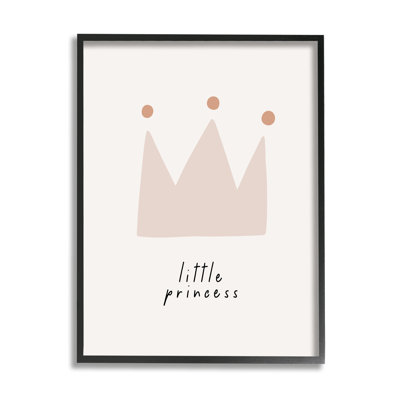 «Little Princess Crown on Wood» par LSR Design Studio, reproduction