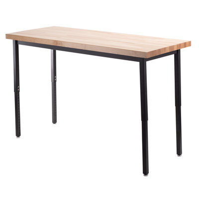 Solid Wood Adjustable Rectangle Activity Table