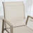 Outdoor PVC-coated polyester Dining Chairs Set of 6, Patio Stacking Armchair with Metal Frame and Backrest for Outdoor-1700611853