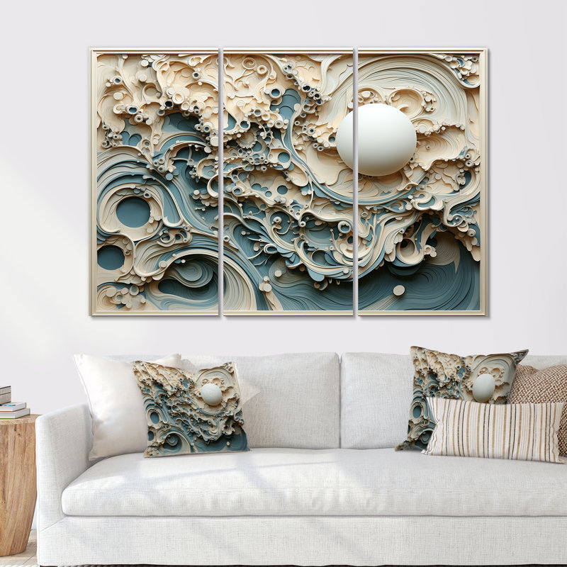 Minimalisme, ensemble d'illustrations sur toile, "Spiritual Illumination I", Toile tendue, H 32 po x l 48 po x P 1 po