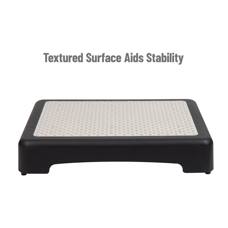 Black and White Foldable Plastic Step Stool for Kids