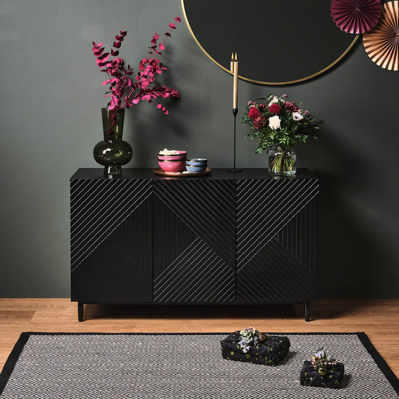 Addae 120 Cm Wide Sideboard, Black