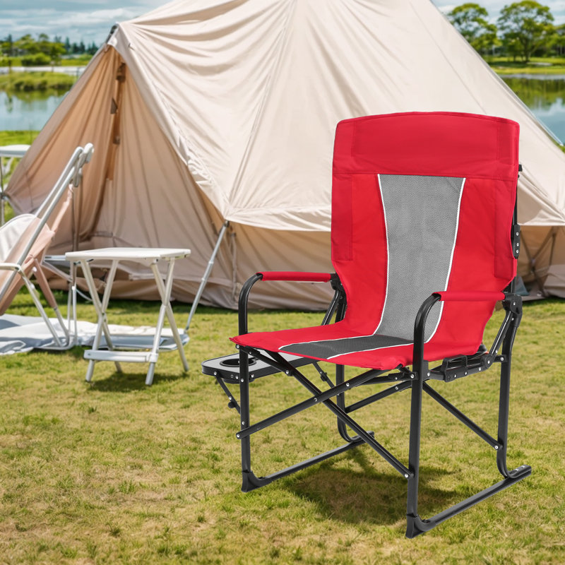 Outdoor Folding Camp Chair, Red