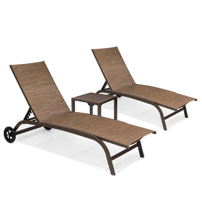 Maeley 66.93" Long Reclining Chaise Lounge Set