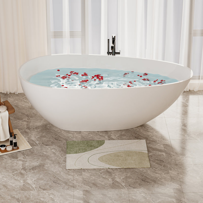 Baignoire autoportante 59 "à surface solide 59"