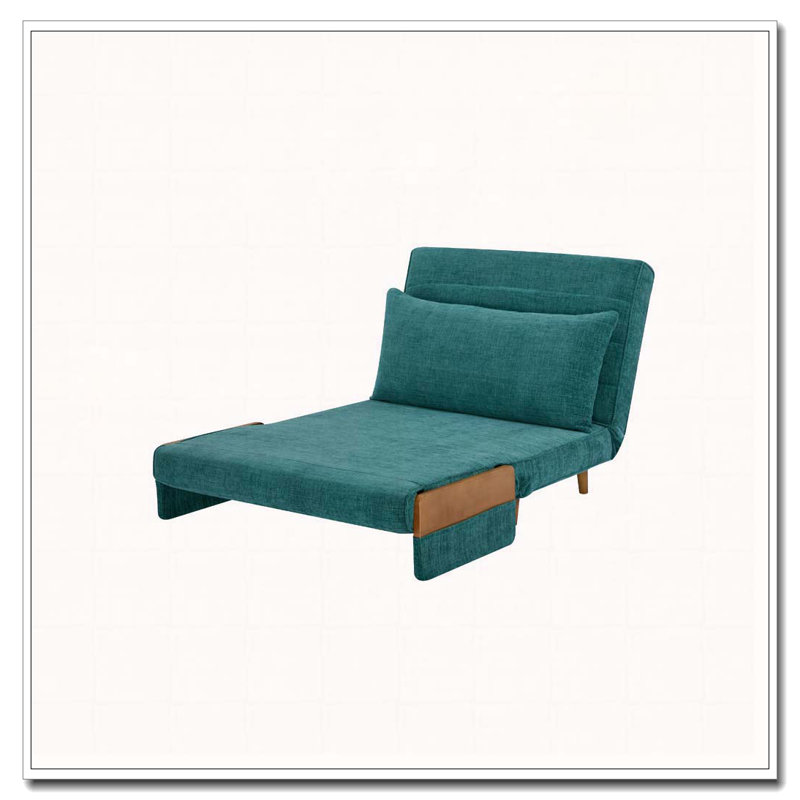 Fauteuil d'appoint rembourré convertible, Vert