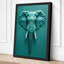 Elephant Head Sculpture Modern - Wrapped Canvas-1460668022-1460668020