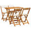 4 - Person Rectangular Solid Wood Patio Dining Set-2094940400