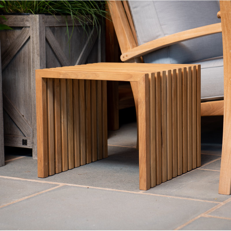 Essential Outdoor Square Teak Side Table