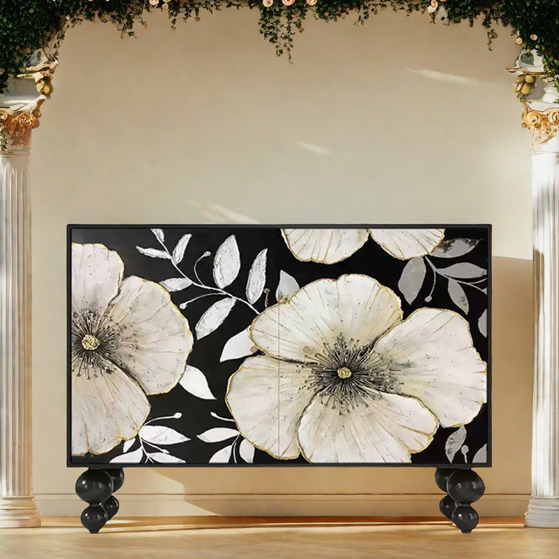 Entrance Cabinet Side Cabinet Accent Cabinet, Black