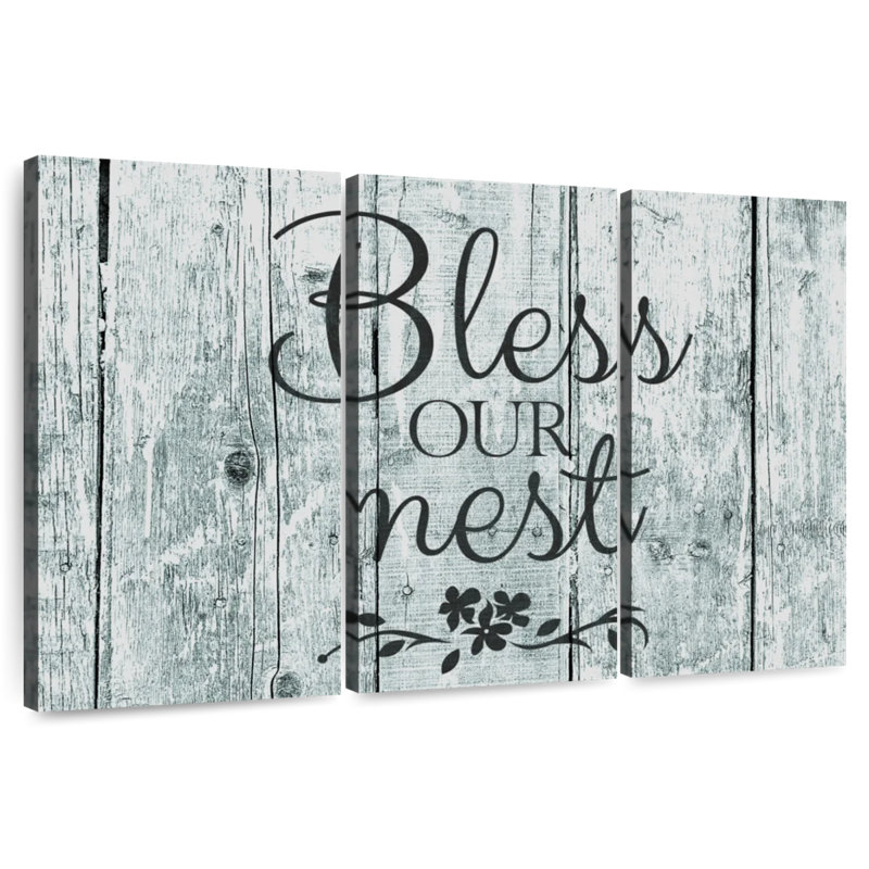Plaque murale «Bless our Nest», H 20 po x l 33 po