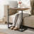 Vinko Shaped End Table 27 inches High, Side Table for Couch Slide Under, C Table Sofa Side End Table for Living Room