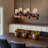 Heskett 6 - Light Farmhouse Rectangle Chandelier with Wood Accents