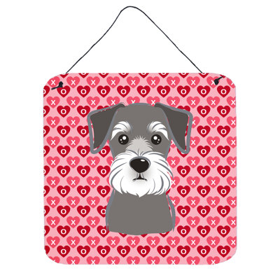 Décoration murale dame schnauzer