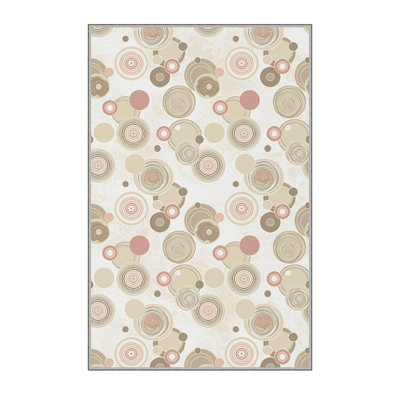 Stylish Woven Carpet (3.9 x 4.0 ft), 100% Polyester, Pile Height: 0.3 in | Antibacterial & Non-Slip Underside, 3D Digital Printing | Machine Washable, Perfect for Home Décor, Living Room & Bedroom Use