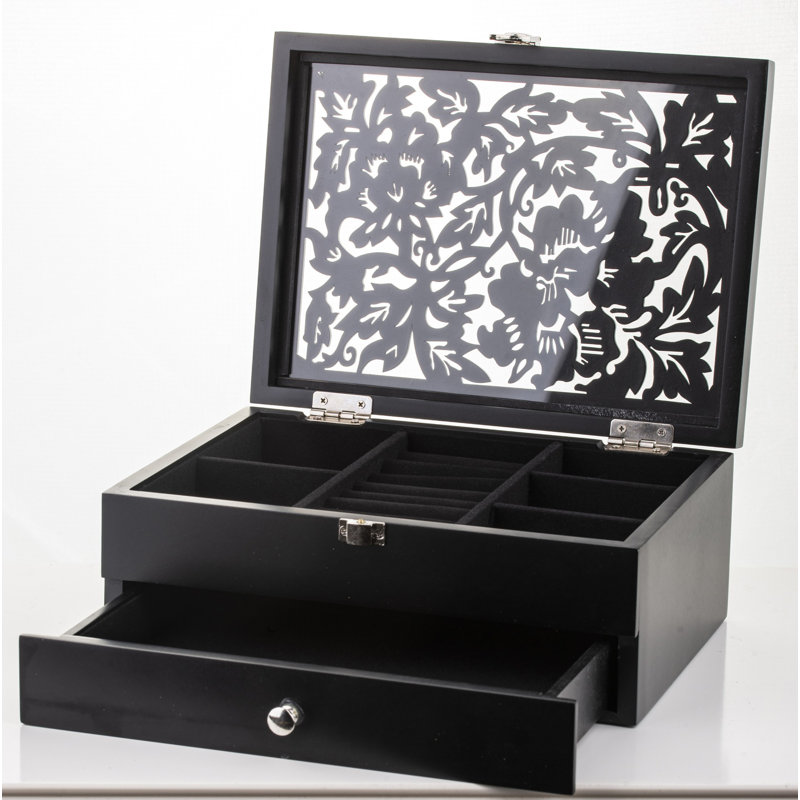 Wood Jewelery Box + Drawers