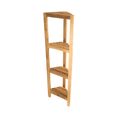 Teak Bathroom Shelves