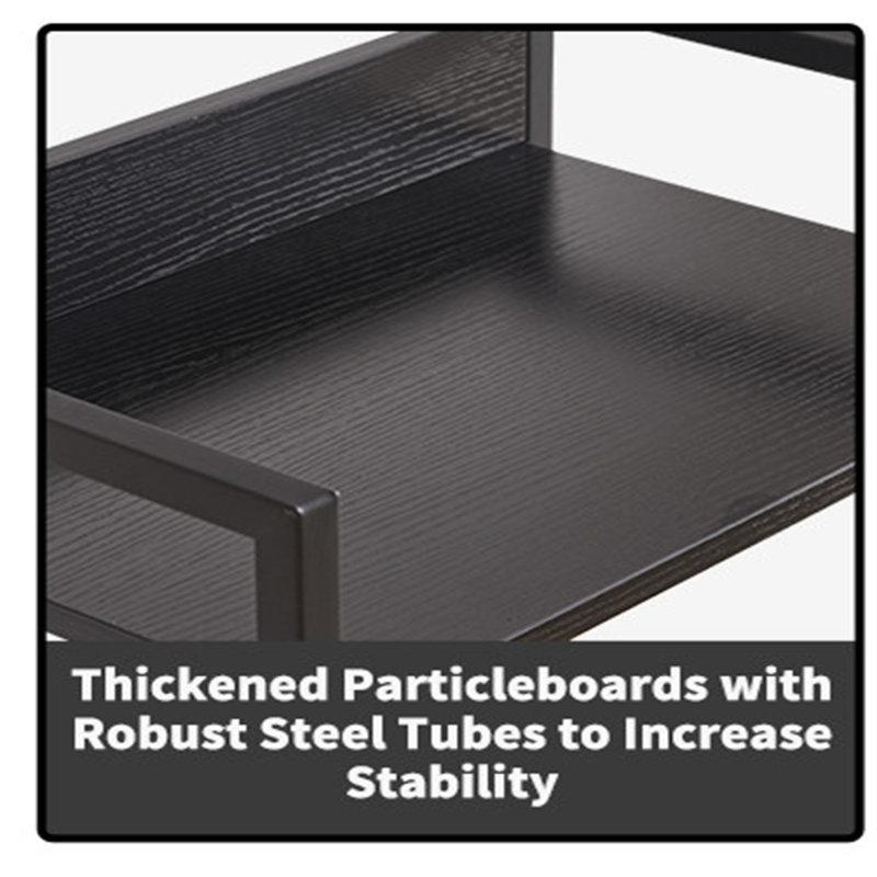 154cm H x 30cm W Metal Bookcase, Black