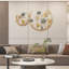 Décoration murale 3D feuilles de ginkgo