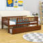 Lit de jour simple en bois 2 tiroirs avec clôture-88596884
