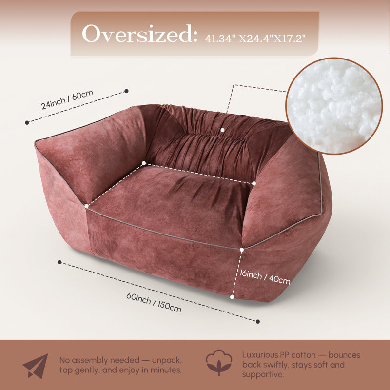 Polyester Refillable Bean Bag Sofa