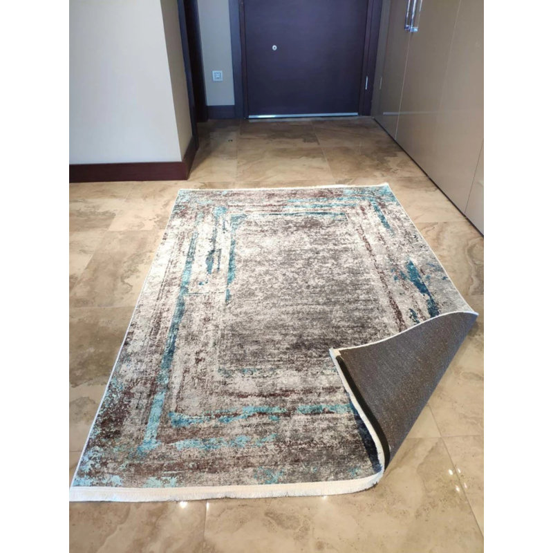 Tapis mathaï avec envers antidérapant, Tapis de couloir 2 pi 7 po x 7 pi 3 po