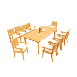 Giva Outdoor 11 - Piece Teak Dining Set