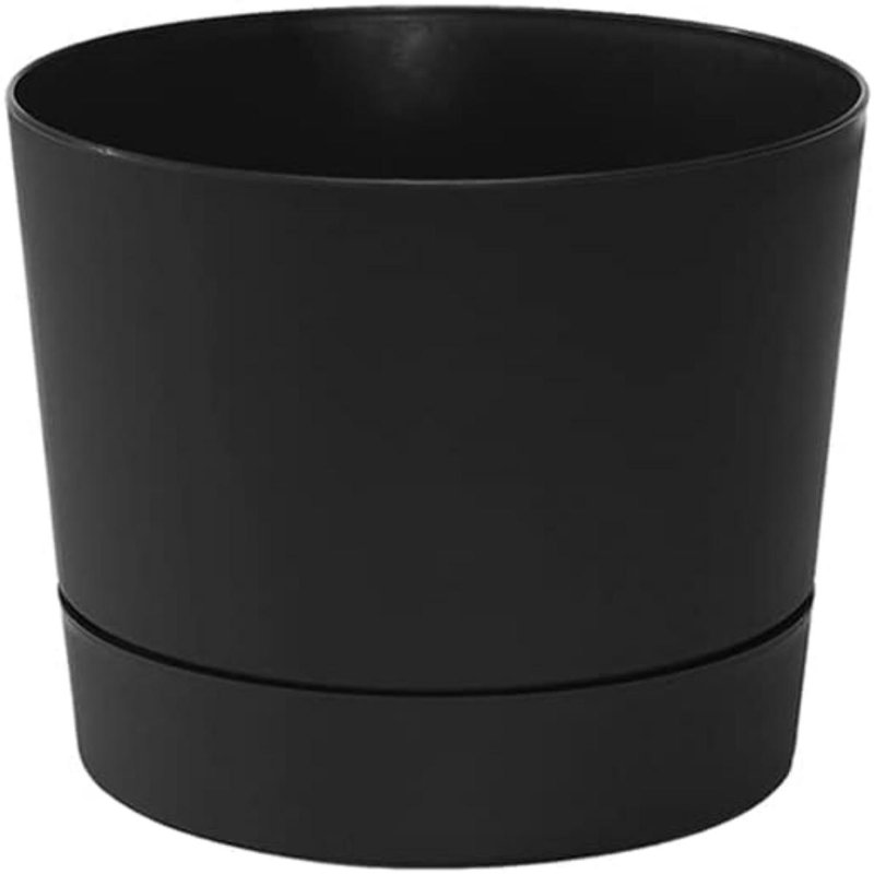 Jardinière cylindrique basse de style moderne du milieu du siècle