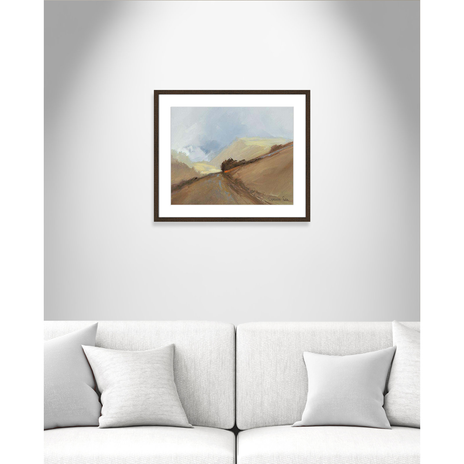 Heaven and Earth II Print, 21.5" H x 25.5" W x 0.75" D, Walnut Framed