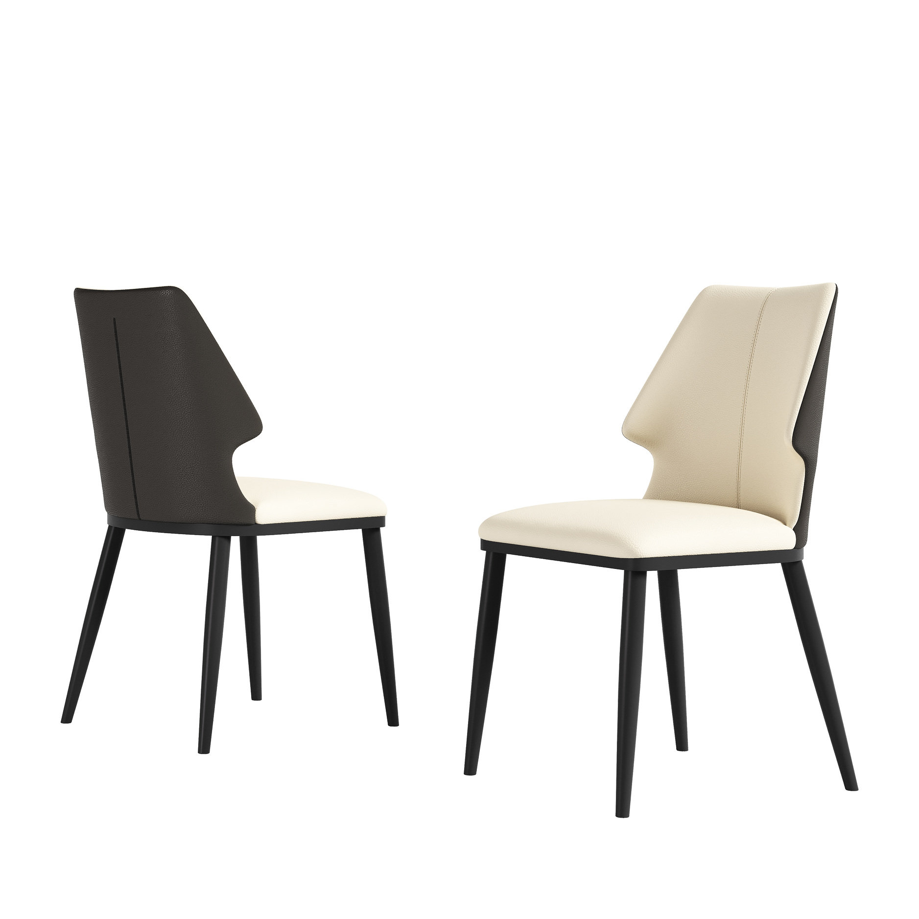 Photo inspiration: Gallery Detail: One Allium Way Modern Gray Dining Chair 2 Pcs