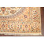 Tapis beige en laine noué à la main de conception unique 6 pi 4 po x 9 pi 7 po Ndrew