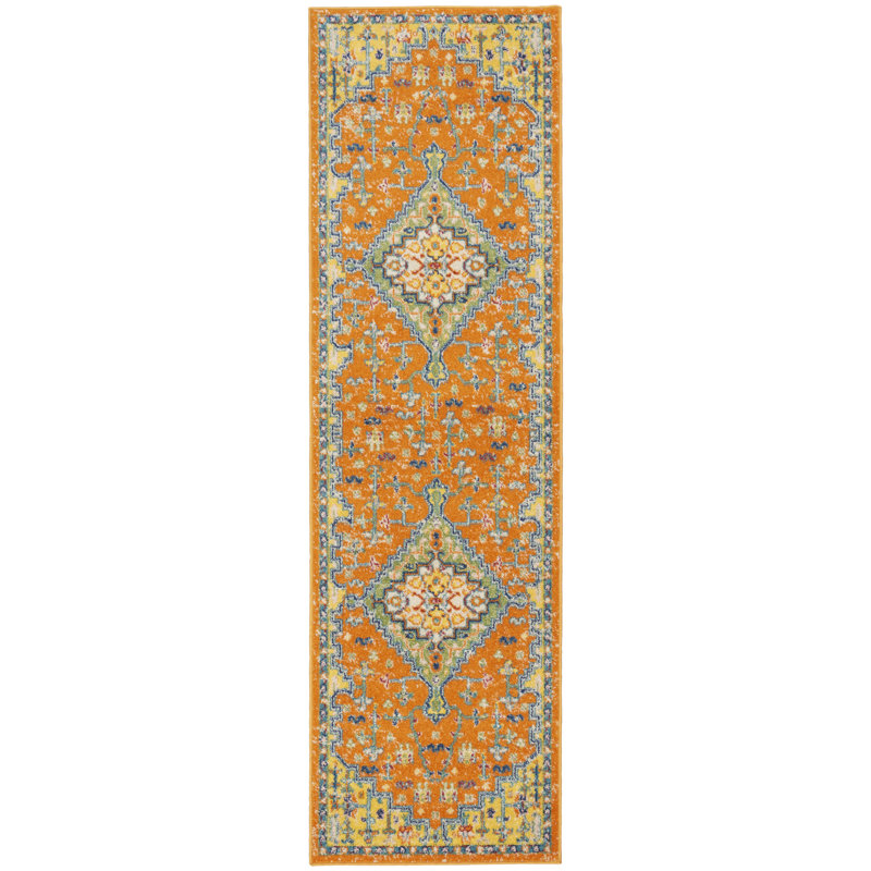 Mihhail Oriental Indoor Rug, Runner 2'3" x 7'6"
