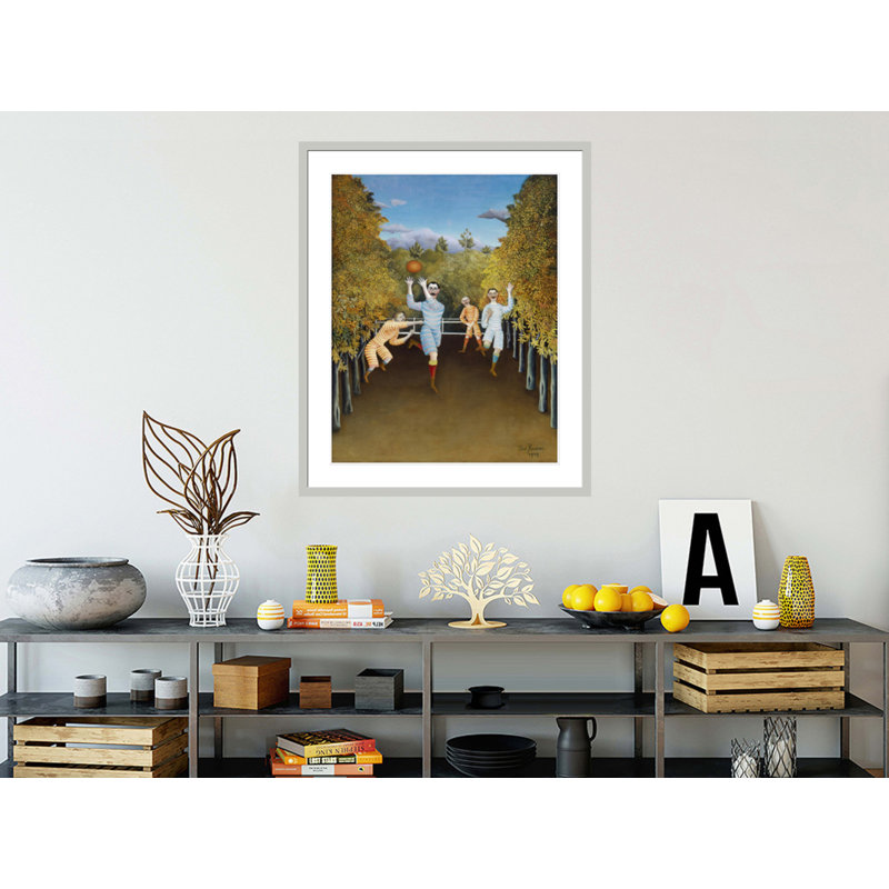 Les joueurs de football par Henri Rousseau - Impression numérique sur toile, 40.71" H x 33.5" W