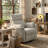 Callendale Electric Power Swivel Rocker Recliner Chair With USB & Type-C Port-137407793