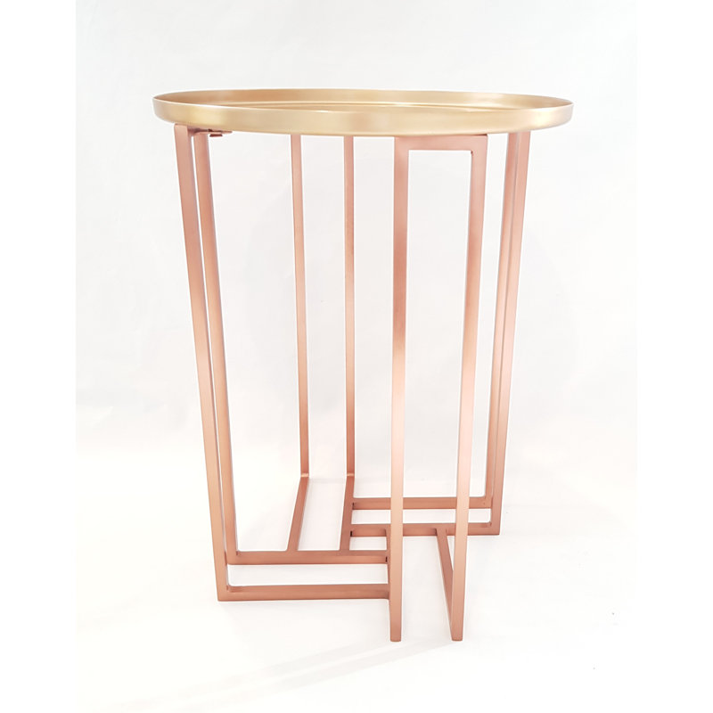 Kailey Tray Top Abstract End Table