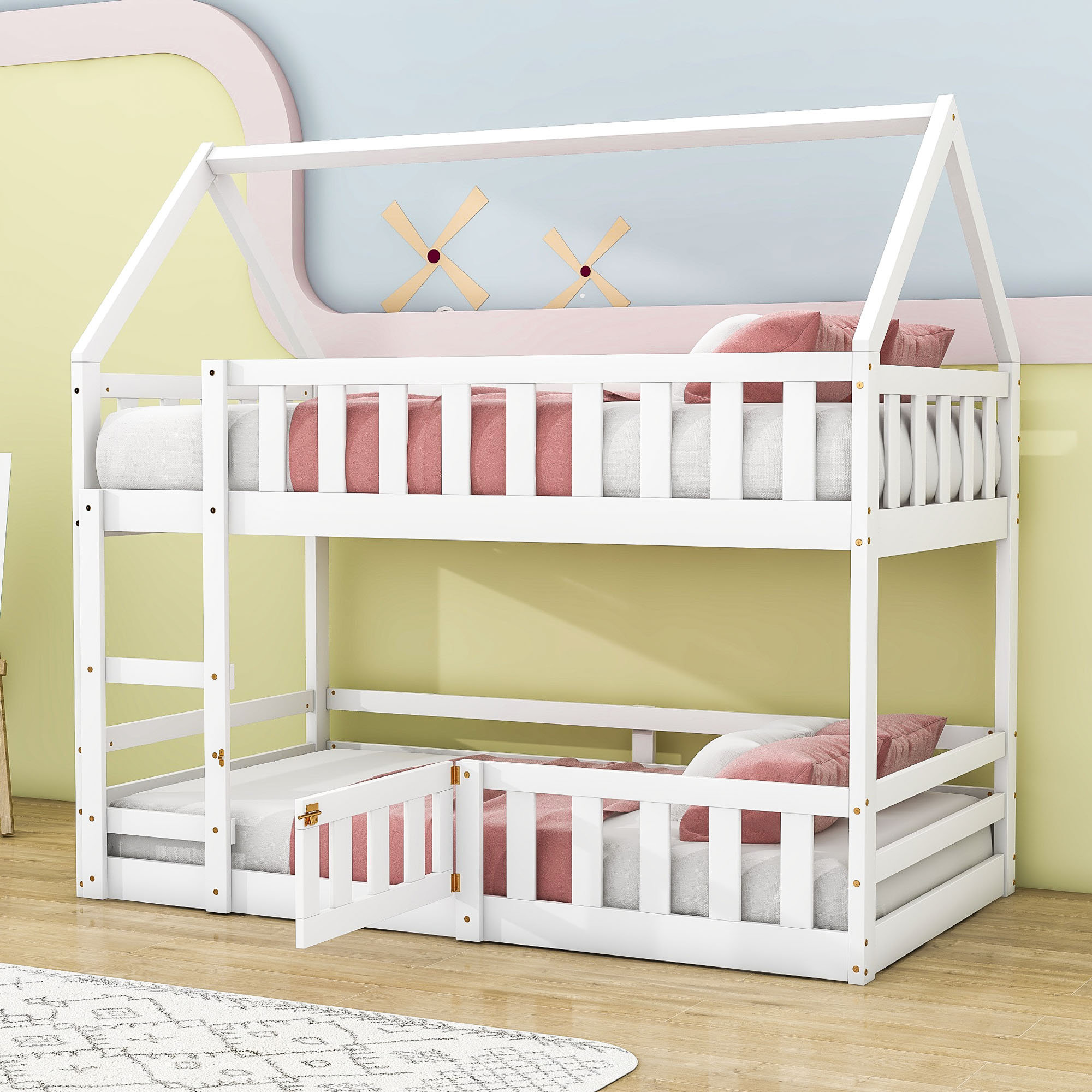 Harper Orchard Salome Kids Twin Over Twin Bunk Bed - Wayfair Canada