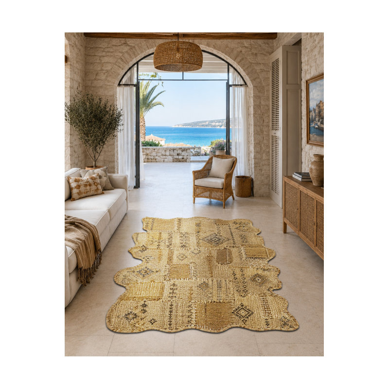 Tapis gris tissé Mosso, 2' x 2'11"