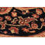Tapis rouge / noir en laine noué à la main à motif oriental 9 pi x 11 pi 11 po Backler