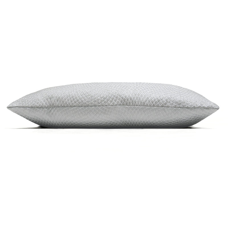 Geometric Rectangular Lumbar Cushion, Sterling Grey