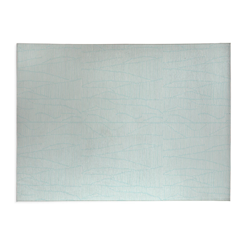 Paillasson Grer Chimi, L 60 po x L 84 po, Bleu clair