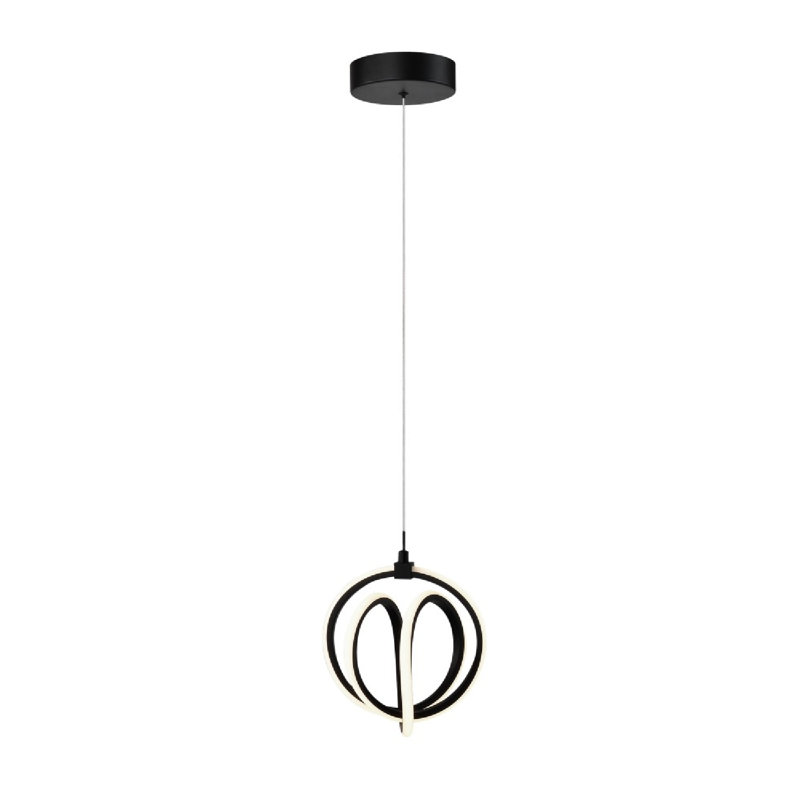 1 - Light Black LED Single Pendant