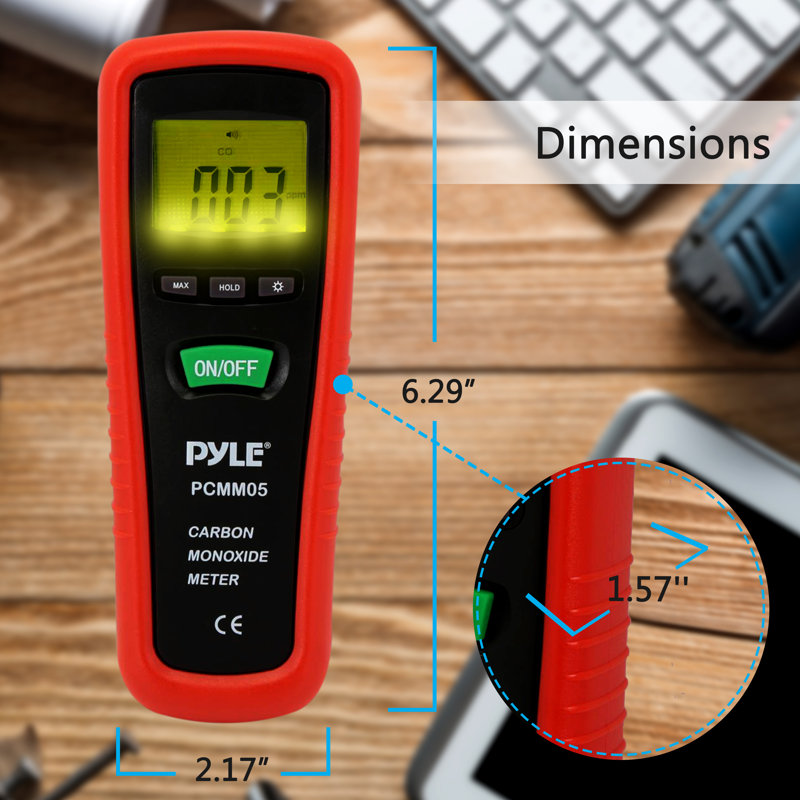 Pyle Free Standing Carbon Monoxide Detector