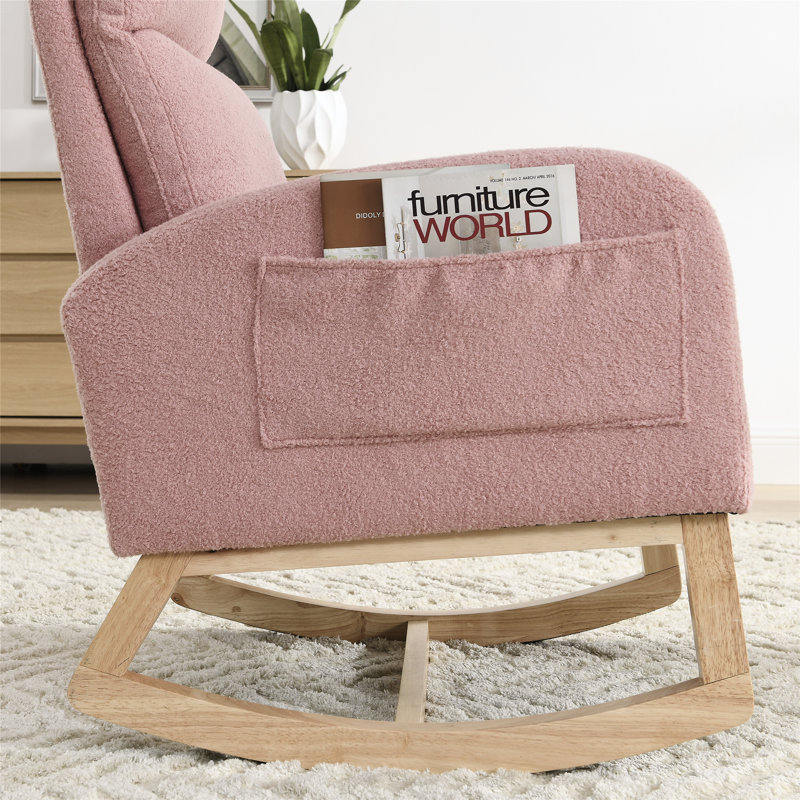 Chaise berçante Abdirizaq, Ourson rose