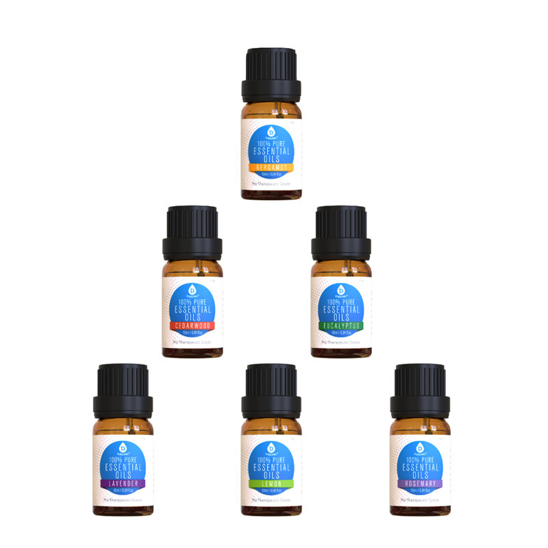 Ensemble de 6 mélanges d'huiles essentielles aromatiques