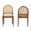 Ensemble de chaises de salle à manger modernes en bois d'acacia